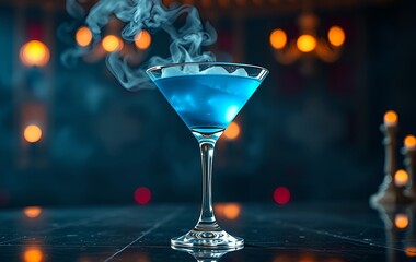 glass of champagne on the table