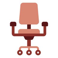 Office Chair Freelancer icon vector illustration 