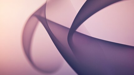 Abstract Curved Shapes in Pastel Tones