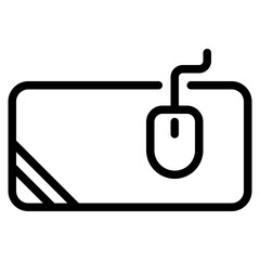 Mousepad Freelancer icon vector illustration 