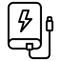 Power Bank Freelancer icon vector illustration 