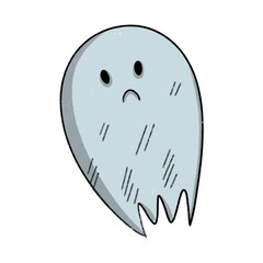 Halloween ghost character cute happy ghost for halloween decor