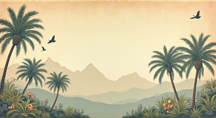 landscape with trees