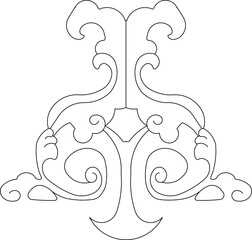 Drawings, sketches, vector illustrations, silhouettes, designs, ornaments, classic vintage abstract, modern ethnic carvings