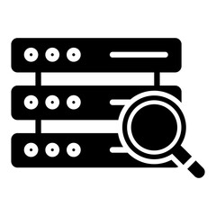 Data Searching Glyph Icon