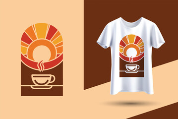 Classic vintage coffee sticker,label,t-shirt logo design template