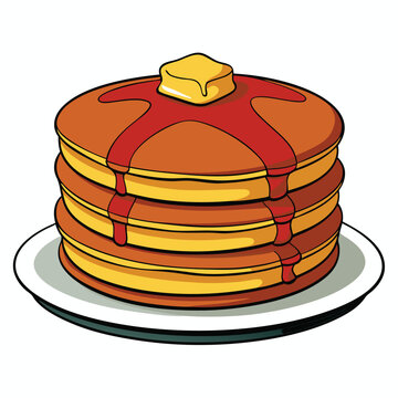 recommend clip art: Pancake Stack Vector illustration.