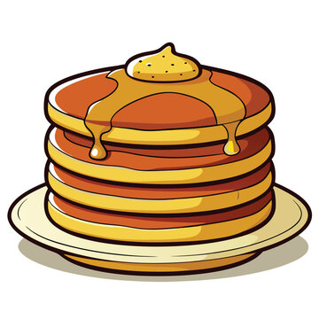 recommend clip art: Pancake Stack Vector illustration.