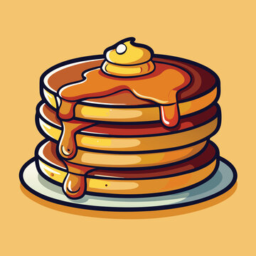 recommend clip art: Pancake Stack Vector illustration.