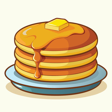 recommend clip art: Pancake Stack Vector illustration.