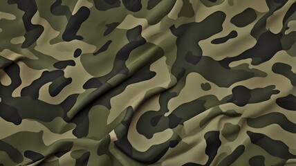 Naklejka premium Green Abstract Stylish Camouflage Military Pattern