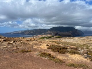 View of Madeira Island near Caniçal