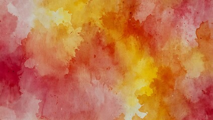Obraz premium Pink and yellow watercolor texture
