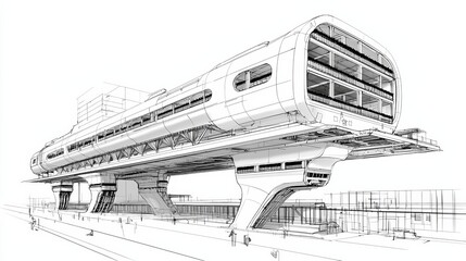 A mixed-use building complex with vertical farming integrated into its design