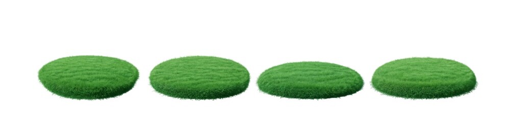 circular green grass (PNG)