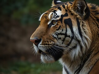 Portrait of a majestic tiger.