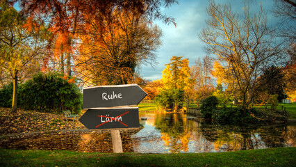 Signposts the direct way to quiet versus noise