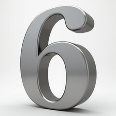 3d silver number 0