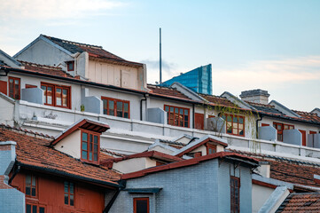 Some old-fashioned residential lofts in Shanghai, China
