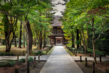 The Gate to Heirinji Temple in Saitama, Japan (Sign says, 