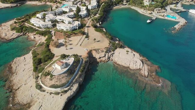 The famous Agios Emilianos cape of Argolida in Peloponnese, Greece