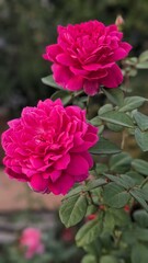 Obraz premium pink rose in garden