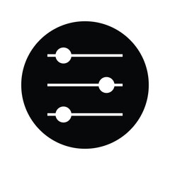 Adjust filled flat solid icon.