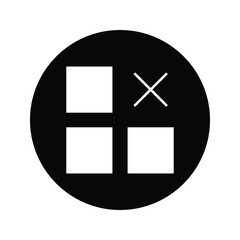 Obraz premium Apps Remove filled flat solid icon.