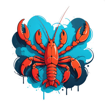 recommend clip art: Red Lobster Illustration