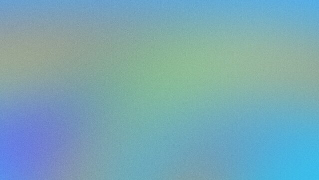 A grainy noise texture complements the distorted rainbow colors on a smooth blue gradient background, suitable for web banner and poster designs.