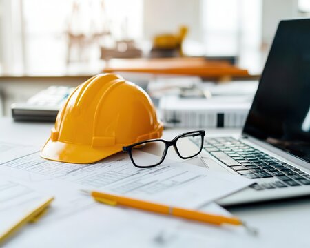 Detailed shot of construction cost estimation software on laptop, financial calculations visible, Cost estimation tools, Budget management