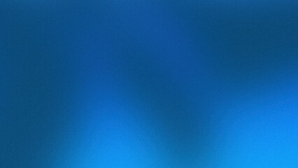 Obraz premium Distorted blue and white colors on a blue gradient background, with a grainy texture effect, ideal for a web banner or poster design.