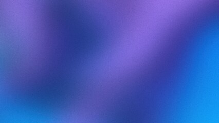 Fototapeta premium A distorted combination of purple and blue tones on a blue gradient background, featuring a subtle grainy noise texture, perfect for creating web banner or poster visuals.