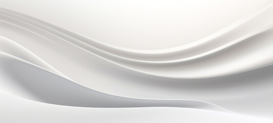 Fototapeta premium This minimalist abstract background features a composition of fluid smooth curves and waves in a monochrome grayscale color palette The clean elegant design creates a serene