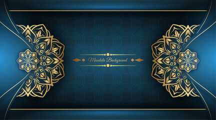 Arabesque luxury background  round gold decoration