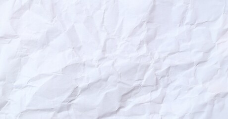 Obraz premium Crumpled White art paper background.