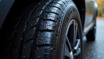All-Season Tire with Raindrops