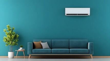 Ductless Air Conditioning System in a Modern Office Setting