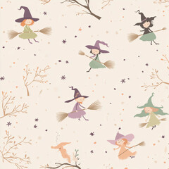 seamless pattern with birds