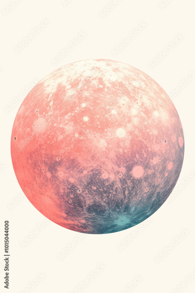 Canvas Prints minimalist moon print. wall art. modern art. created with generative ai technology