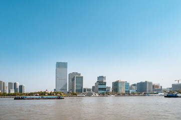 Obraz premium The scenery of the Huangpu River in Shanghai.