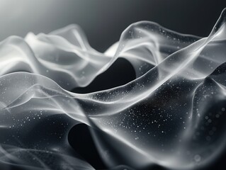 Obraz premium A dynamic composition of flowing lines and organic shapes, exploring the concept of movement and energy.