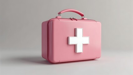 first aid kit isolated box