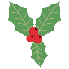 Christmas Holly Berries Element
