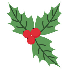 Christmas Holly Berries Element