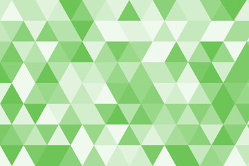 Geometric Soft Color Pattern Green and White Triangular Mosaic with Varied Shades