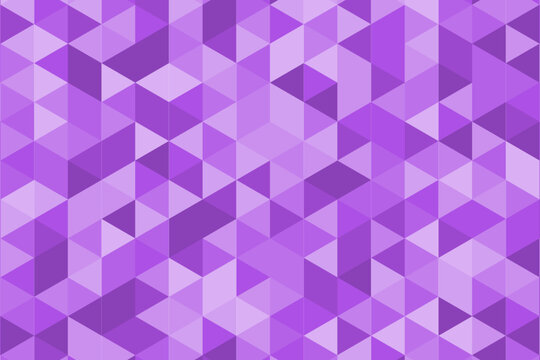Geometric triangular purple abstract with soft colors and mosaic style pattern 