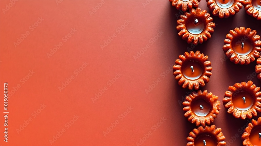 Poster vibrant orange spiral pattern background with mesmerizing vortex effect