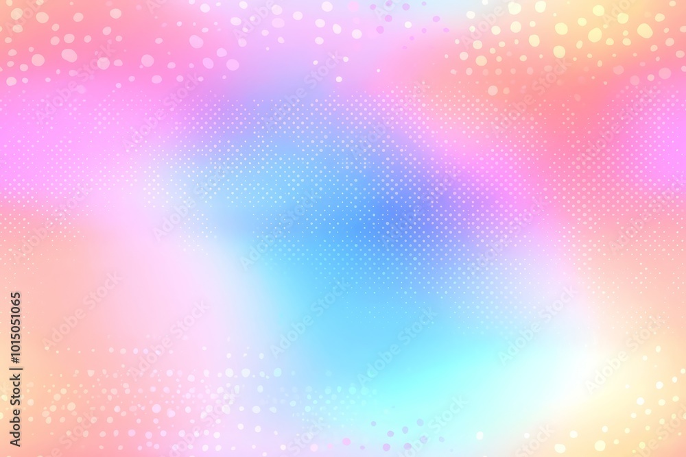 Poster colorful ethereal backdrop with blurred gradient and shimmering bokeh effect