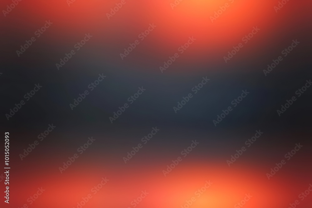 Poster mesmerizing ethereal gradient landscape with radiant swirling patterns in vibrant hues of red and bl